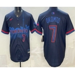 Men's Toronto Blue Jays #7 Kazuma Okamoto Black City Limited Jersey