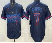 Men's Toronto Blue Jays #7 Kazuma Okamoto Black City Limited Jersey