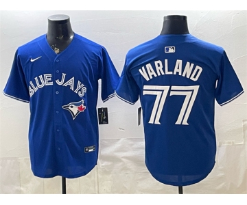 Men's Toronto Blue Jays #77 Louis Varland Royal 2025 Limited Stitched Baseball Jersey