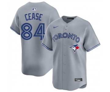 Men's Toronto Blue Jays #84 Dylan Cease Gray Cool Base Jersey