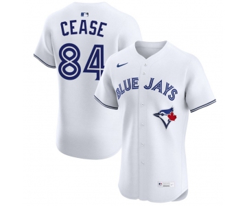 Men's Toronto Blue Jays #84 Dylan Cease White Cool Base Stitched Baseball Jersey