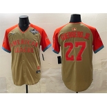 Men's Toronto Blue Jays American League #27 Vladimir Guerrero Jr. Cream All-Star 2025 World Series Limited Stitched Baseball Jersey