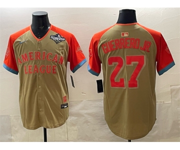 Men's Toronto Blue Jays American League #27 Vladimir Guerrero Jr. Cream All-Star 2025 World Series Limited Stitched Baseball Jersey