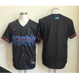 Men's Toronto Blue Jays Blank Navy 2024 City Connect Limited Stitched Baseball Jersey