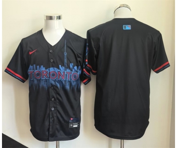 Men's Toronto Blue Jays Blank Navy 2024 City Connect Limited Stitched Baseball Jersey