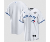 Men's Toronto Blue Jays Blank White 2025 World Series Home Cool Base Stitched Baseball Jersey Men's Toronto Blue Jays Blank White 2025 World Series Home Cool Base Stitched Baseball Jersey
