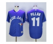 Toronto Blue Jays #11 Kevin Pillar Blue New Cool Base 40th Anniversary Stitched Baseball Jersey Toronto Blue Jays #11 Kevin Pillar Blue New Cool Base 40th Anniversary Stitched Baseball Jersey