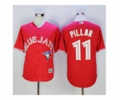 Toronto Blue Jays #11 Kevin Pillar Red New Cool Base 40th Anniversary Stitched Baseball Jersey Toronto Blue Jays #11 Kevin Pillar Red New Cool Base 40th Anniversary Stitched Baseball Jersey