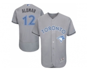 Toronto Blue Jays #12 Roberto Alomar Grey Flexbase Authentic Collection 2016 Father's Day Stitched Baseball Jersey Toronto Blue Jays #12 Roberto Alomar Grey Flexbase Authentic Collection 2016 Father's Day Stitched Baseball Jersey