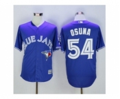 Toronto Blue Jays #54 Roberto Osuna Blue New Cool Base 40th Anniversary Stitched Baseball Jersey Toronto Blue Jays #54 Roberto Osuna Blue New Cool Base 40th Anniversary Stitched Baseball Jersey