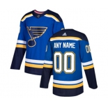 Adidas St. Louis Blues Customized Authentic Royal Blue Home NHL Jersey