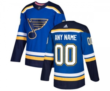Adidas St. Louis Blues Customized Authentic Royal Blue Home NHL Jersey