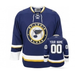 Reebok St. Louis Blues Customized Authentic Navy Blue Third NHL Jersey