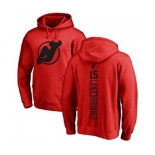 Hockey New Jersey Devils #15 Jamie Langenbrunner Red One Color Backer Pullover Hoodie