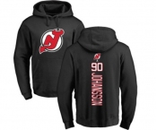 Hockey New Jersey Devils #90 Marcus Johansson Black Backer Pullover Hoodie
