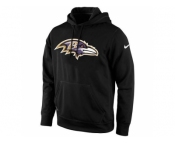 Men's Baltimore Ravens Nike Black KO Logo Essential Hoodie