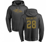 NFL Nike Baltimore Ravens #28 Anthony Averett Ash One Color Pullover Hoodie