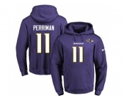 Nike Baltimore Ravens #11 Breshad Perriman Purple Name & Number Pullover NFL Hoodie