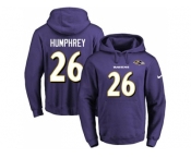 Nike Baltimore Ravens #26 Marlon Humphrey Purple Name & Number Pullover NFL Hoodie