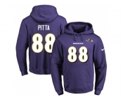 Nike Baltimore Ravens #88 Dennis Pitta Purple Name & Number Pullover NFL Hoodie