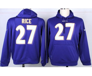 nike nfl jerseys baltimore ravens #27 ray rice purple[pullover hooded sweatshirt]