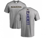 NFL Nike Baltimore Ravens #28 Anthony Averett Ash Backer T-Shirt