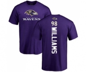 NFL Nike Baltimore Ravens #98 Brandon Williams Purple Backer T-Shirt