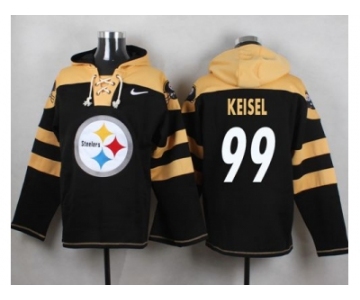 Nike Pittsburgh Steelers #99 Brett Keisel Black Player Pullover NFL Hoodie
