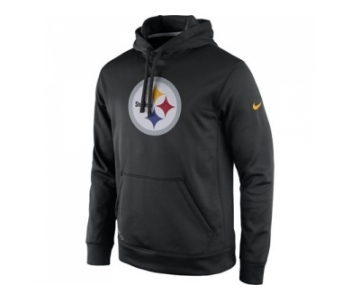 Pittsburgh Steelers Nike Black Practice Performance Pullover Hoodie