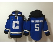 Men's Indianapolis Colts #5 Anthony Richardson Blue Ageless Must-Have Lace-Up Pullover Hoodie