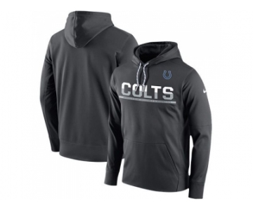 Men's Indianapolis Colts Nike Sideline Circuit Anthracite Pullover Hoodie