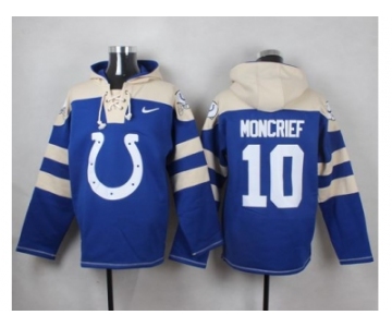 Nike Indianapolis Colts #10 Donte Moncrief Royal Blue Player Pullover NFL Hoodie
