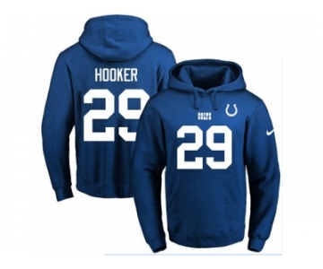 Nike Indianapolis Colts #29 Malik Hooker Royal Blue Name & Number Pullover NFL Hoodie