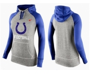 Women Nike Indianapolis Colts Performance Hoodie Grey & Blue_1