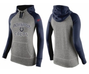 Women Nike Indianapolis Colts Performance Hoodie Grey & Dark Blue