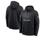 Men's New York Giants Black 2024 Crucial Catch Club Pullover Hoodie