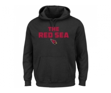 Arizona Cardinals Majestic Black Hot Phrase Pullover Hoodie