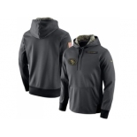 Men's San Francisco 49ers Nike Anthracite Salute to Service Player Performance Hoodie