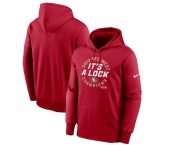 Men's San Francisco 49ers Scarlet 2023 NFC West Division Champions Locker Room Trophy Collection Pullover Hoodie