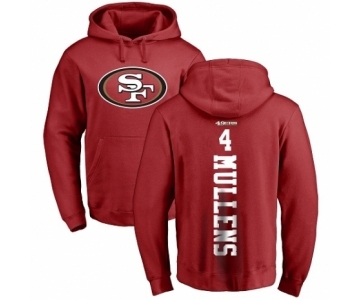 NFL Nike San Francisco 49ers #4 Nick Mullens Red Backer Pullover Hoodie