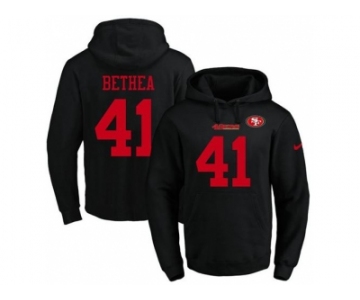 Nike San Francisco 49ers #41 Antoine Bethea Black Name & Number Pullover NFL Hoodie