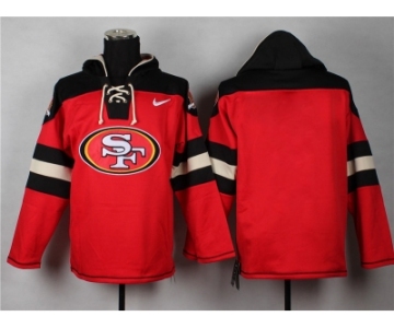 Nike san francisco 49ers blank red jerseys[pullover hooded sweatshirt]