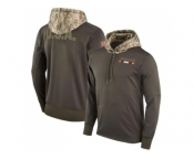 Youth San Francisco 49ers Nike Olive Salute to Service Sideline Therma Pullover Hoodie