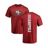 Football San Francisco 49ers #10 Jimmy Garoppolo Red Backer T-Shirt