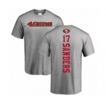 Football San Francisco 49ers #17 Emmanuel Sanders Ash Backer T-Shirt