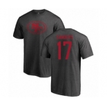 Football San Francisco 49ers #17 Emmanuel Sanders Ash One Color T-Shirt