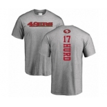 Football San Francisco 49ers #17 Jalen Hurd Ash Backer T-Shirt