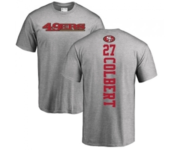 Football San Francisco 49ers #27 Adrian Colbert Ash Backer T-Shirt