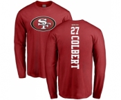 Football San Francisco 49ers #27 Adrian Colbert Red Backer Long Sleeve T-Shirt