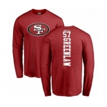 Football San Francisco 49ers #57 Dre Greenlaw Red Backer Long Sleeve T-Shirt